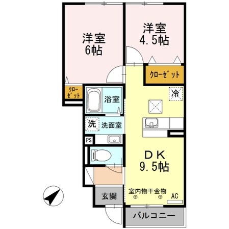 カサヴェールの物件間取画像